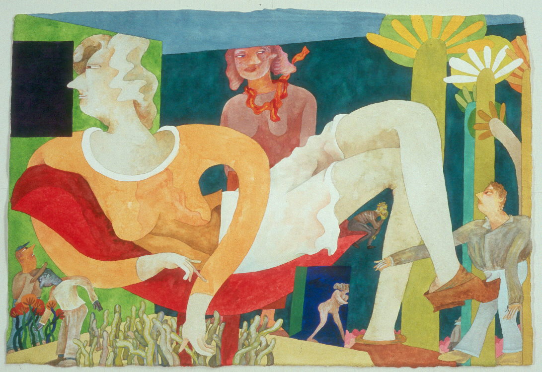 Red Chaise, 15 x 22.25 in., 2004